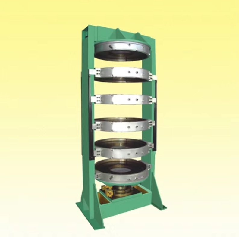 Multi-layers tire curing press