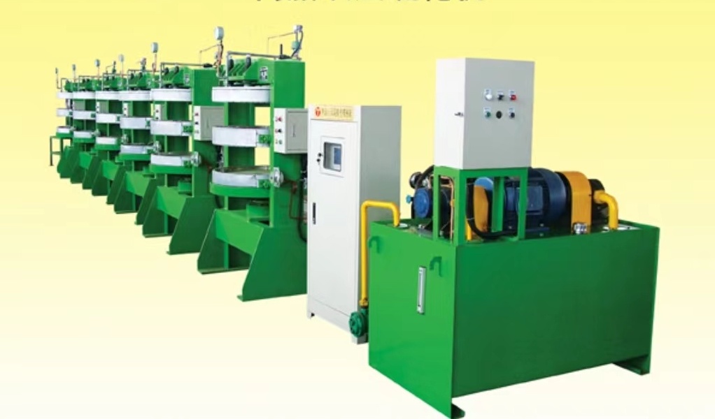 Two-day-light tube curing press