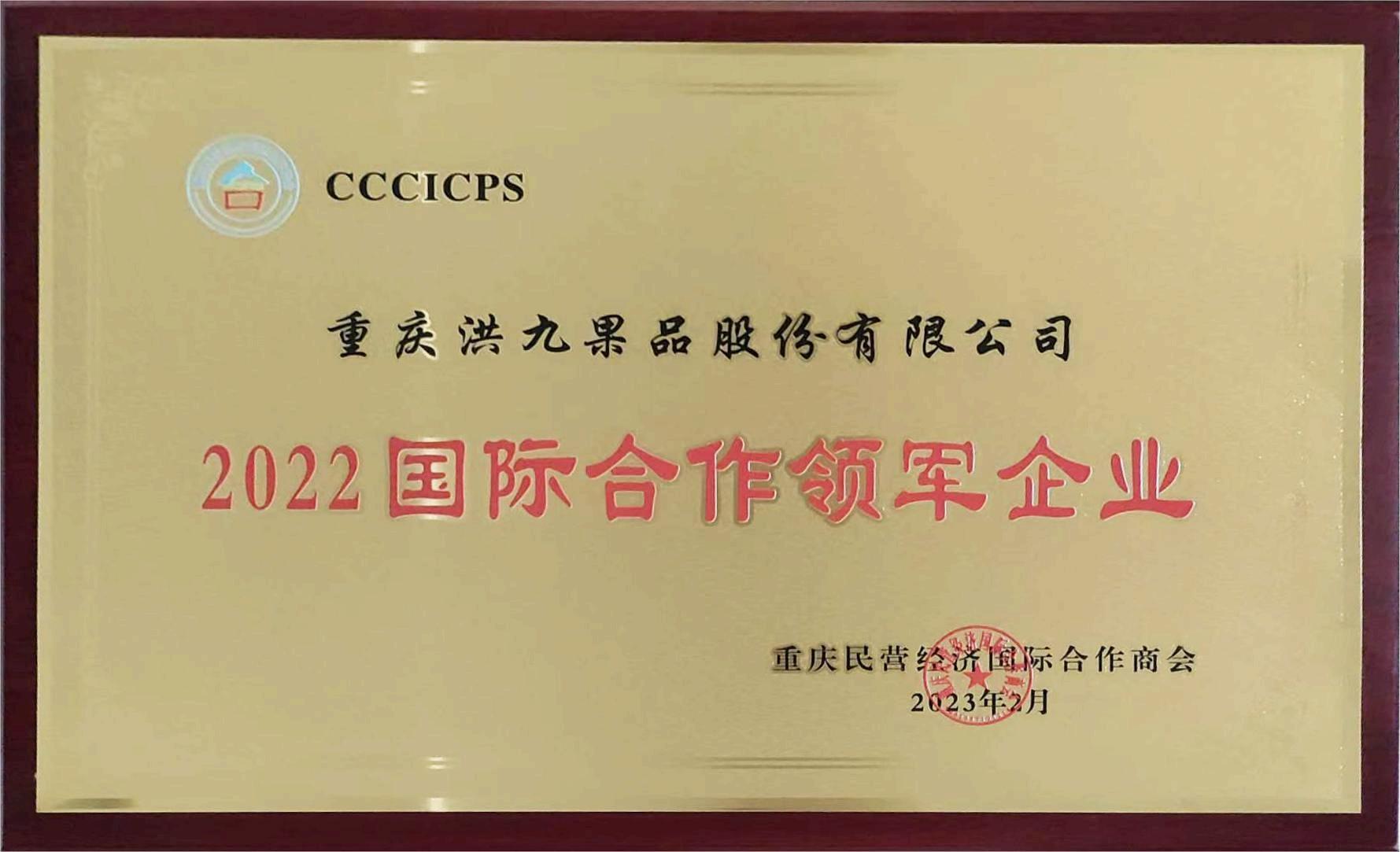 2022国际合作领军企业 2022国际合作领军企业