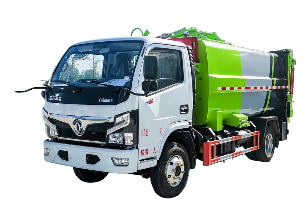 Dongfeng 7.5 cubic side-mounted compression garbage truck