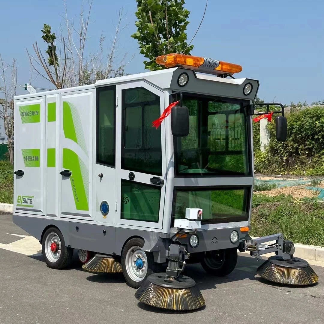 Four-wheel YX-G25 pure suction single hanging bucket sweeper