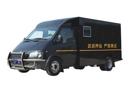 Bulletproof cash transport vehicle