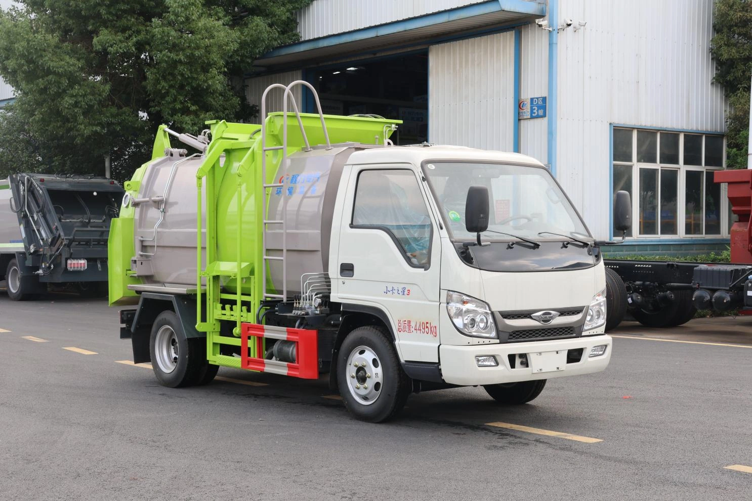 3cbm kitchen garbage truck