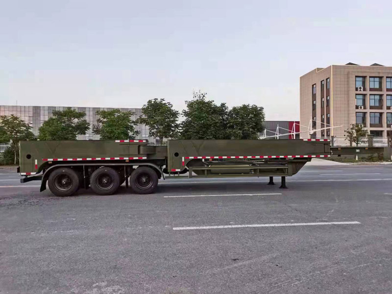 10-13.5 meter low flatbed semi-trailer