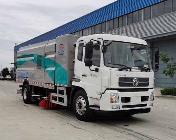15 cubic meter pure electric washing and sweeping vehicle