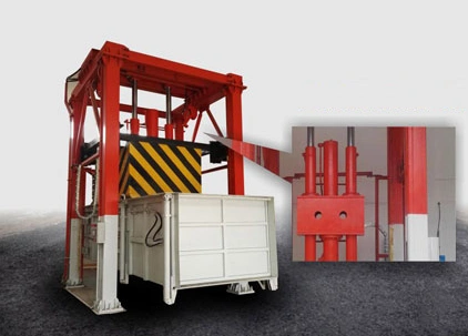 Vertical waste treatment station