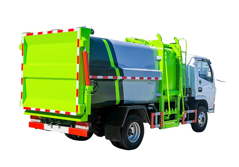 Dongfeng 7.5 cubic side-mounted compression garbage truck