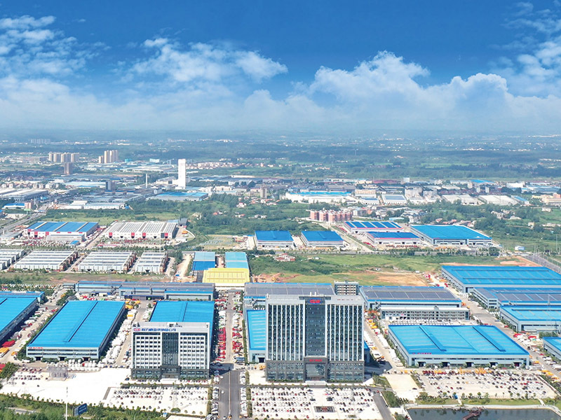 Factory aerial view