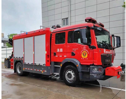 German MAN emergency rescue fire truck