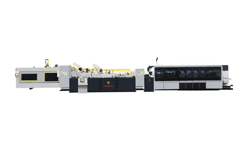 TB-STLINE Full Computer High Speed Printing Slotting Die Cutting & Folding Gluing Inline