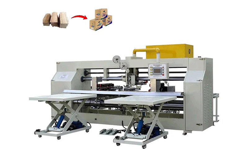 Double pieces stitching machine