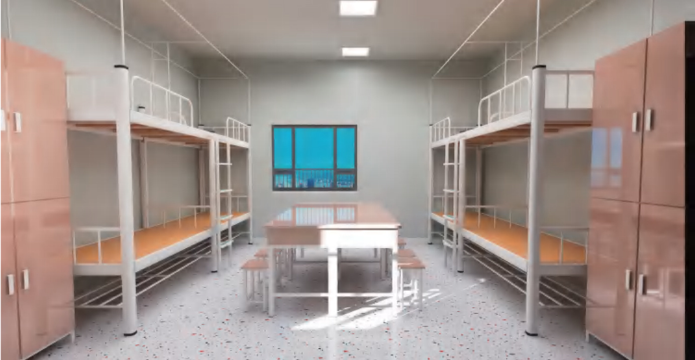 两连侧梯双层床