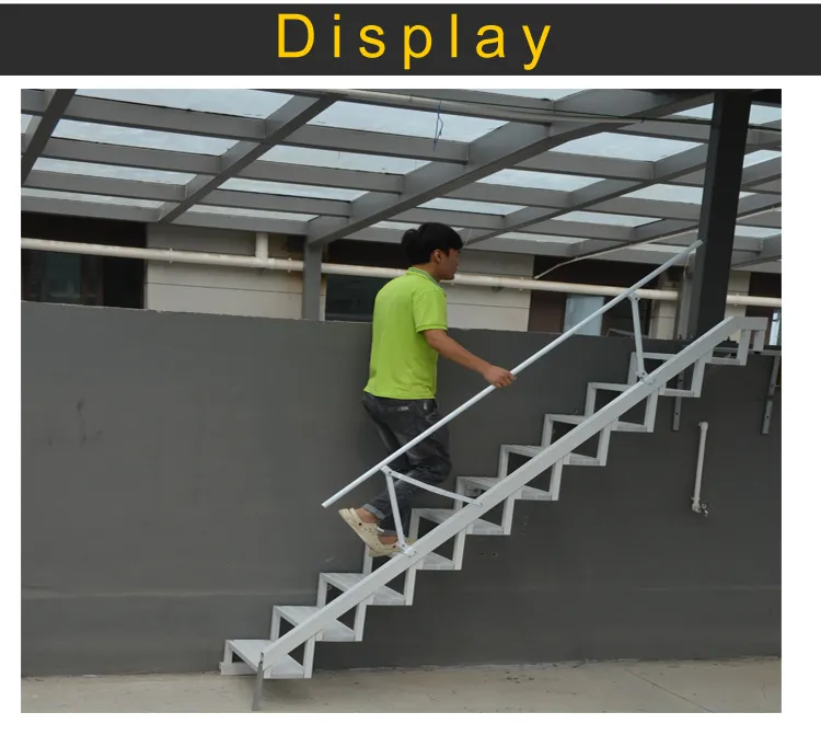 Customized Aluminium Alloy Collapsible Folding Stairs Against Wall
