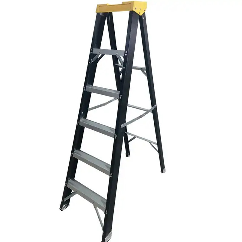 Non-conducting Insulated Fiberglass Single Side Folding Multipurpose Step Ladder