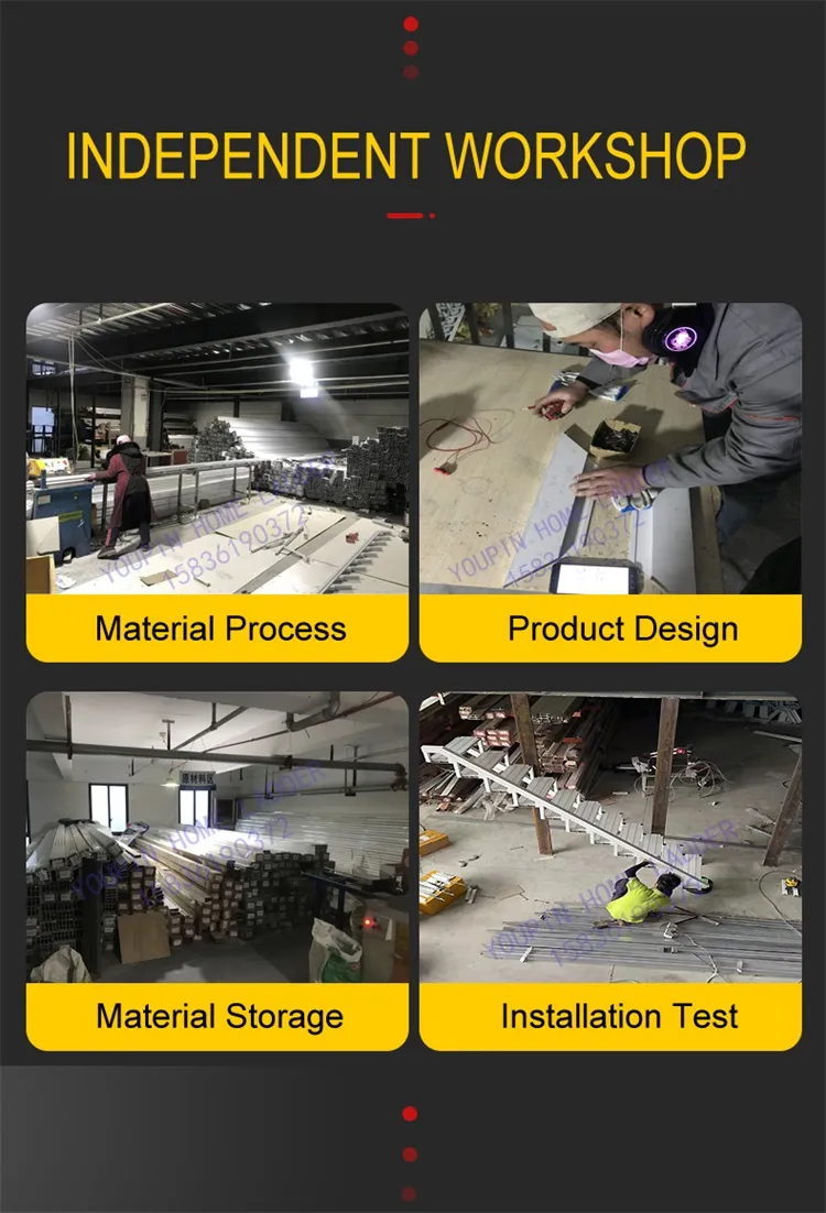 Customized Aluminium Alloy Collapsible Folding Stairs Against Wall