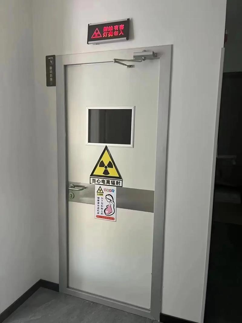 Hospital specific 50% boron UHMWPE radiation/neutron shielding safety door