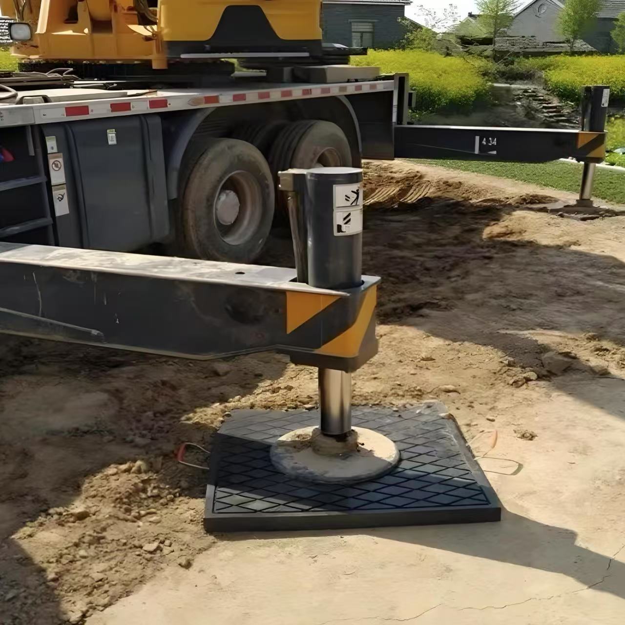 Двусторонние узорчатые подкладки из HDPE для аутригеров