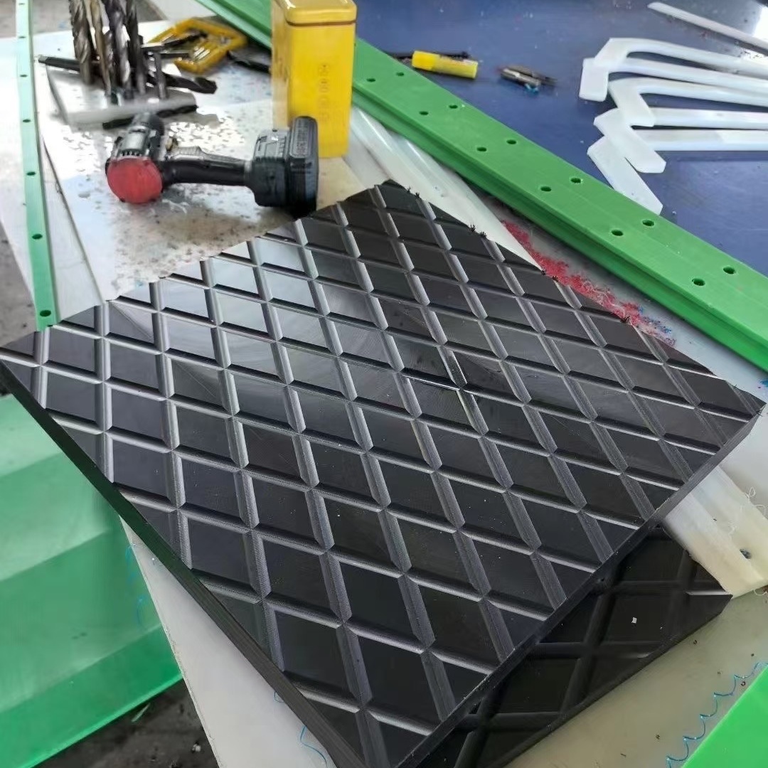 Черный с нейлоновым канатом, двусторонние противоскользящие краны из UHMWPE