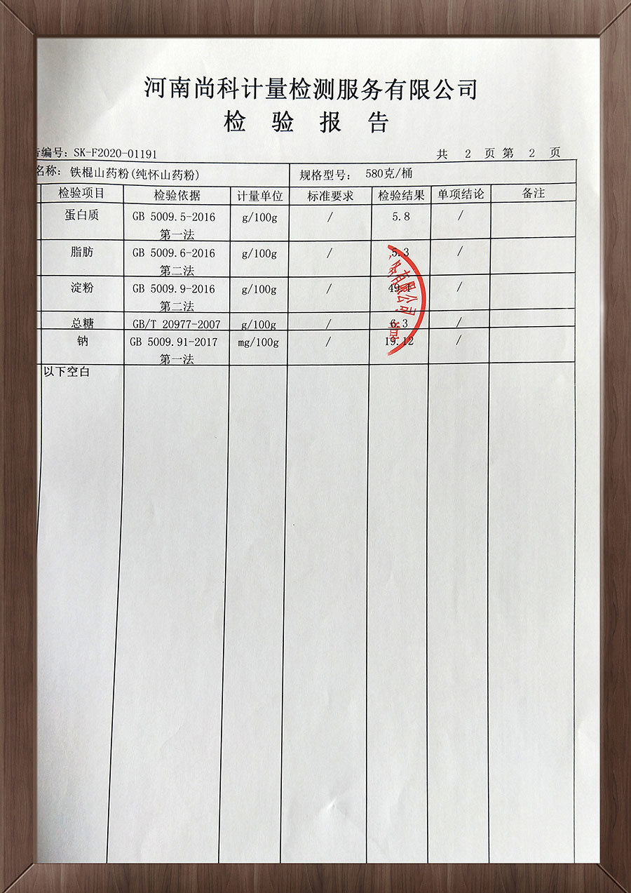 質檢報告