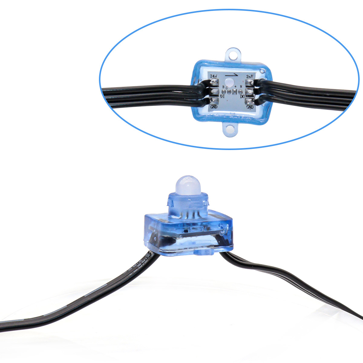 12mm 24V Square Smart RGB Pixel Node