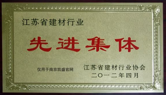 江蘇省建材行業(yè)先進集體