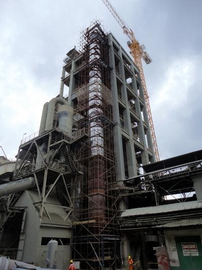 拉法基菲律賓伊利甘1600t/d預(yù)熱器改造EPC工程