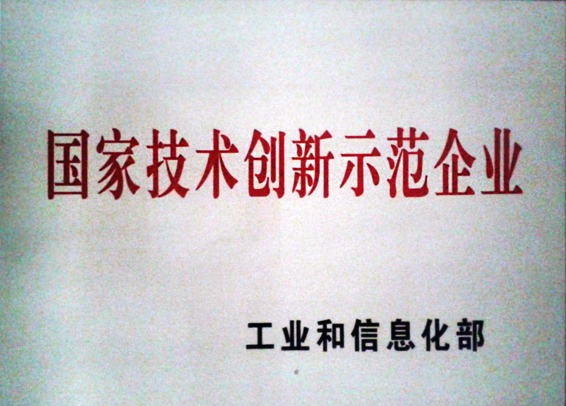 国家技术创新示范企业