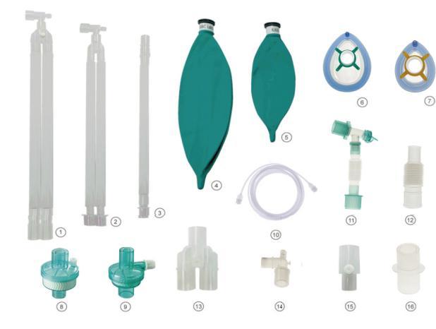 Anesthesia circuit set