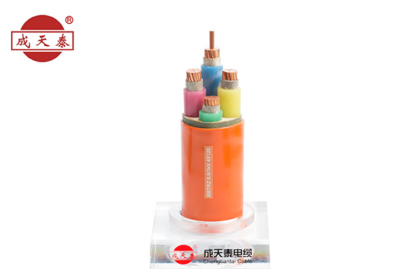 Flexible mineral insulated fireproof cable