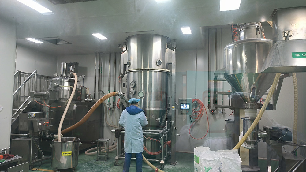濕法制粒干燥真空出料整粒連線