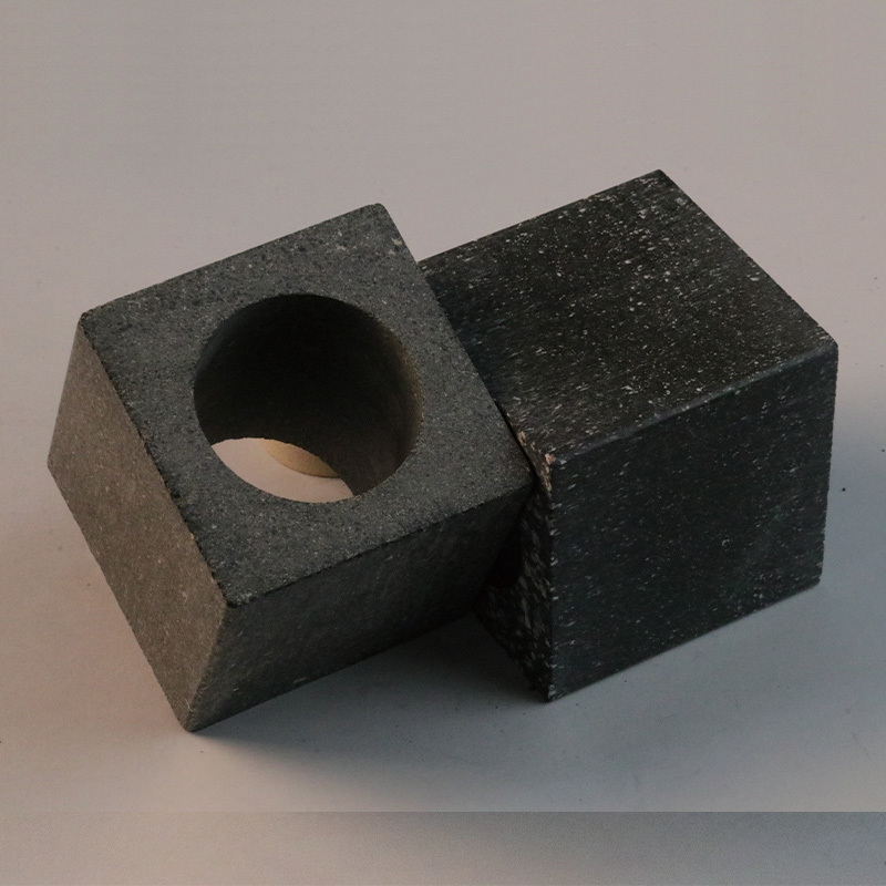 黑叶腊石空心块 Black pyrophyllite hollow block