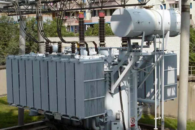 Where should the gas relay be installed on the transformer