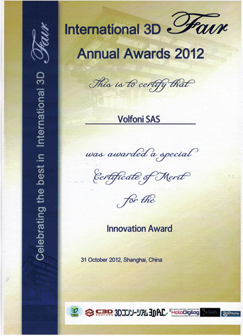 2012 International 3D Annual Award 2012 International 3D Annual Award