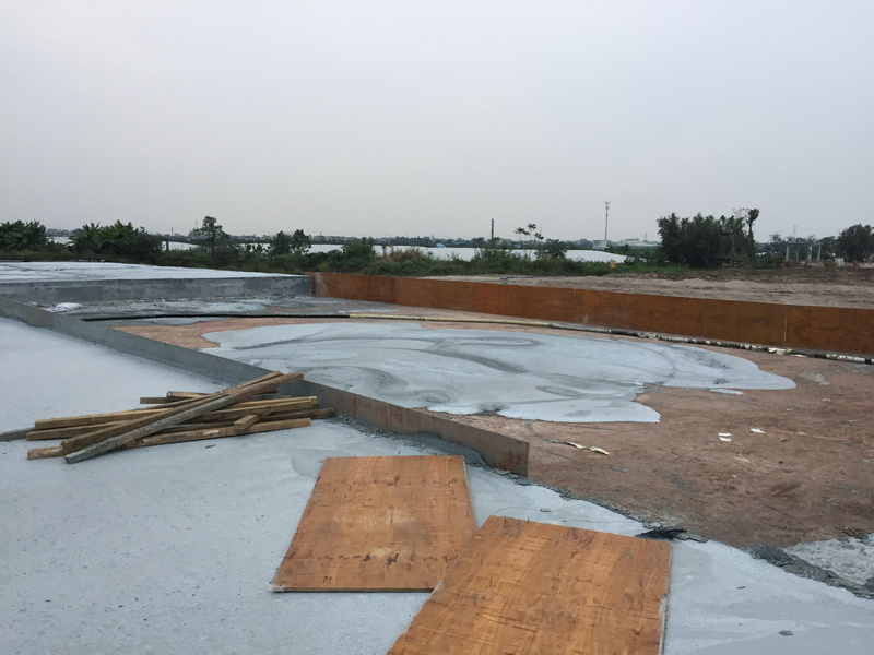 溫州?？?0J水泥發(fā)泡機(jī)路基填充施工現(xiàn)場(chǎng)