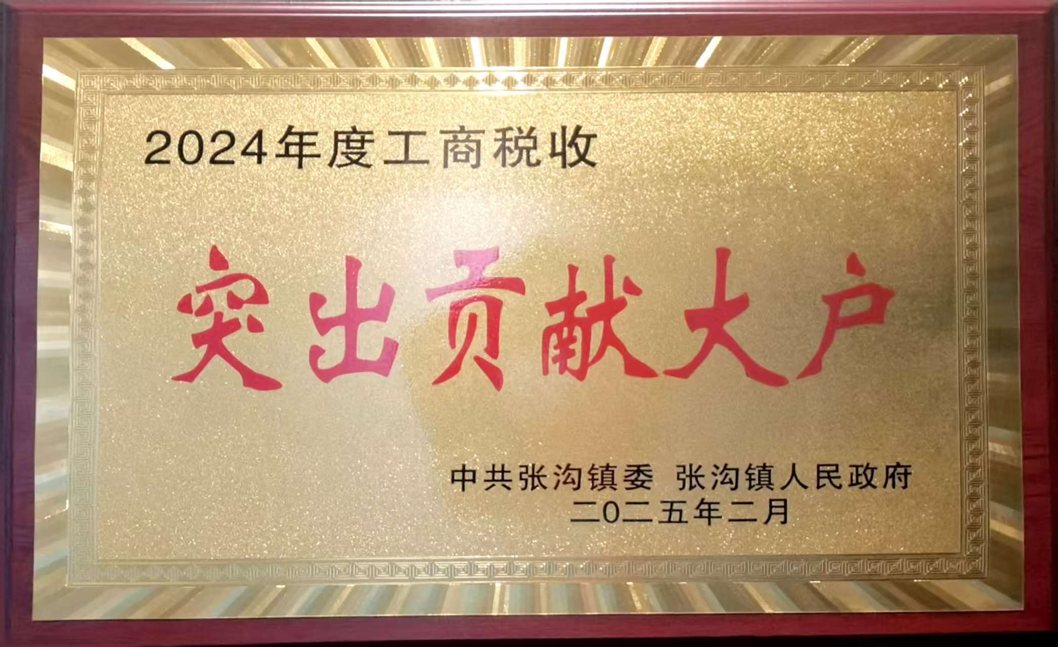 2024年度工商税收突出贡献大户