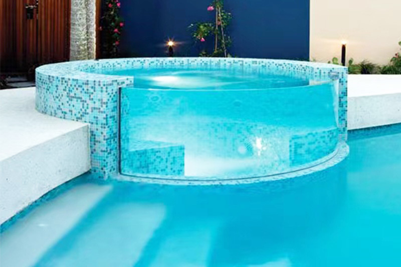 Acrylic infinity pool Acrylic infinity pool