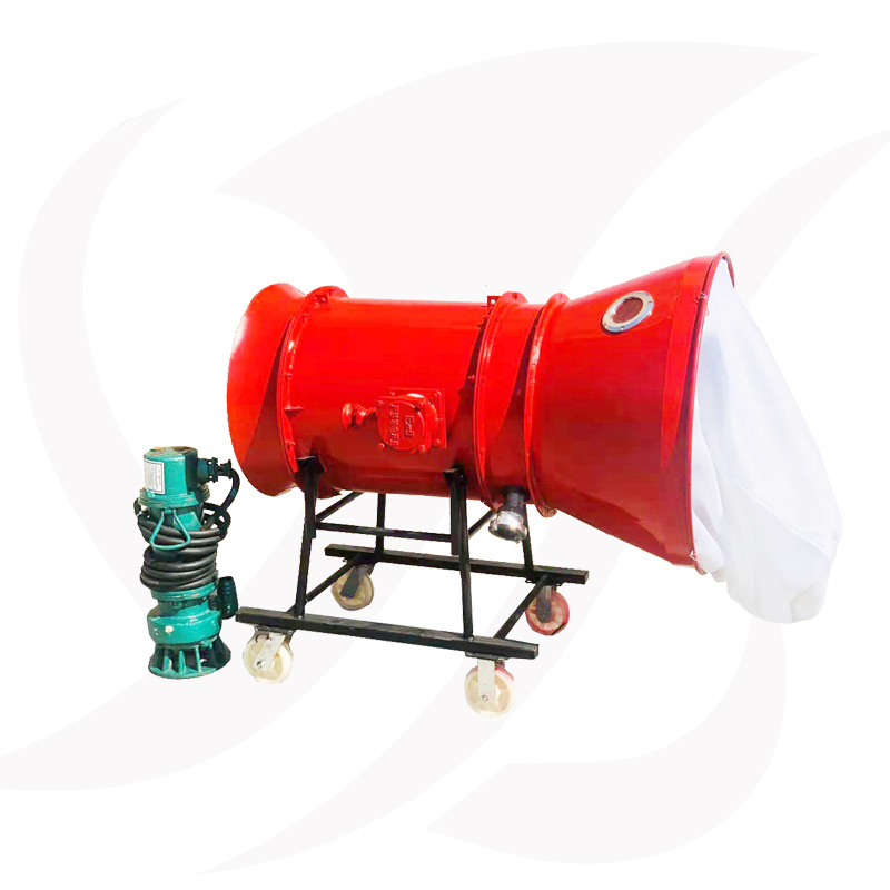 High-expansion foam fire extinguishing device for coal mines