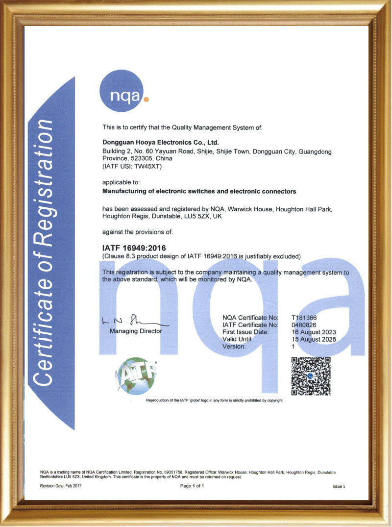 Haoyu 16949 Certificate EN