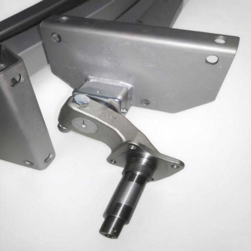 4200 lb. axle assembly with splined hydraulic disc brakes torsion axles