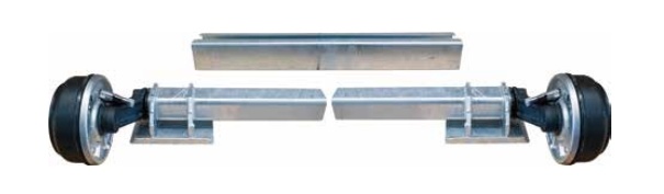 1400KG- adjusting brake torsion axle