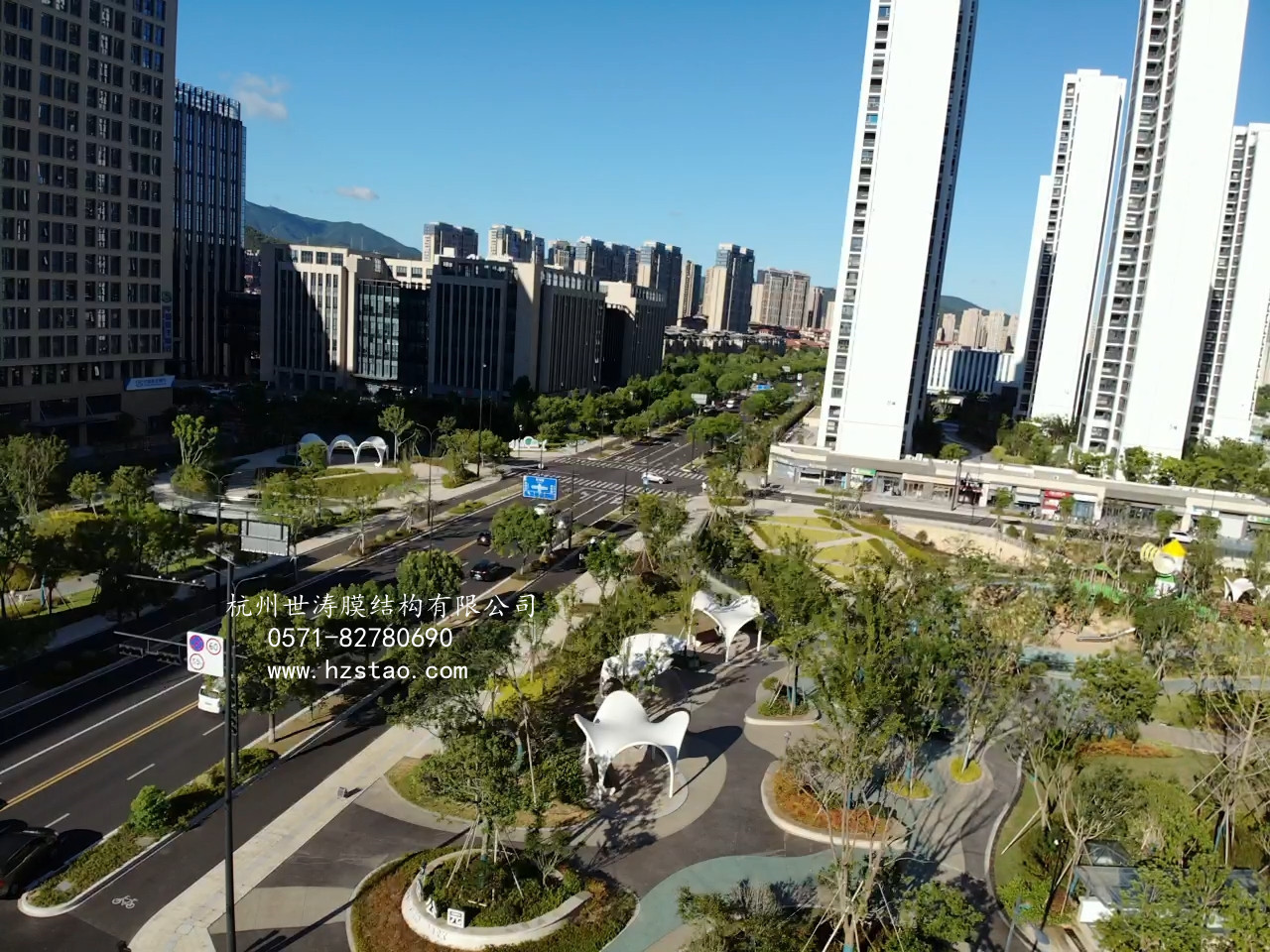 千岛公园膜结构景观
