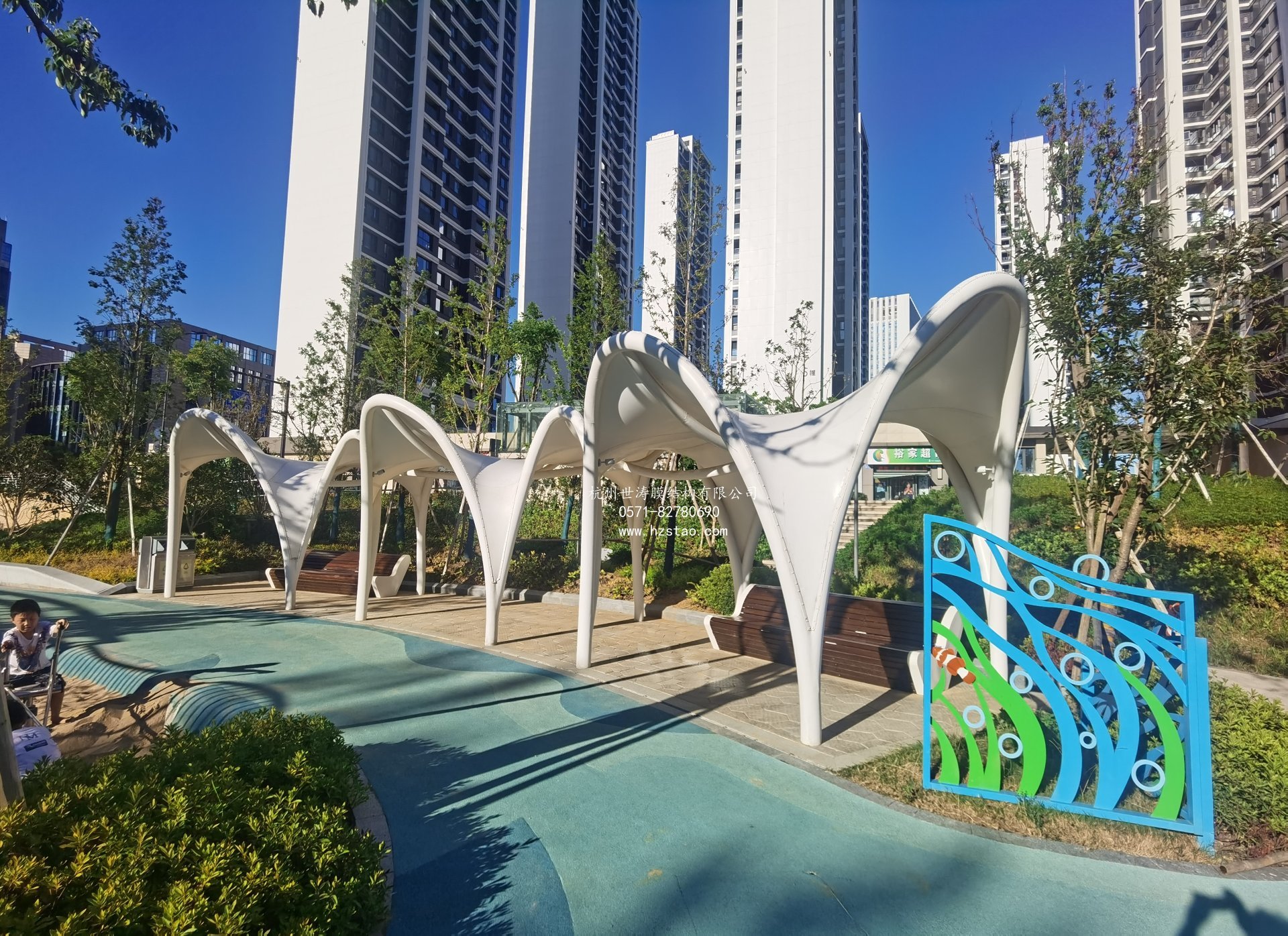 千岛公园膜结构景观