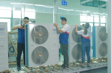 地暖空調主機生產線