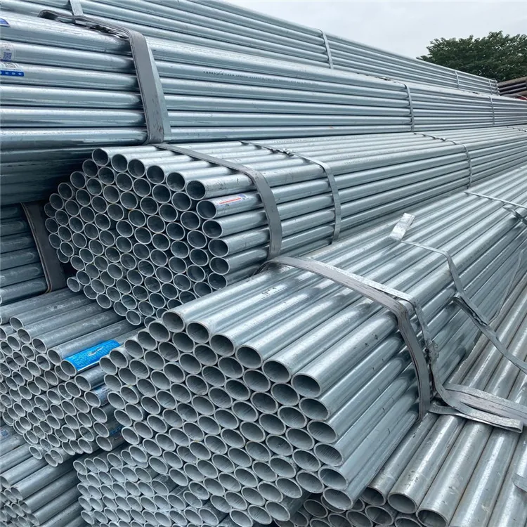 Galvanized round welded pipe