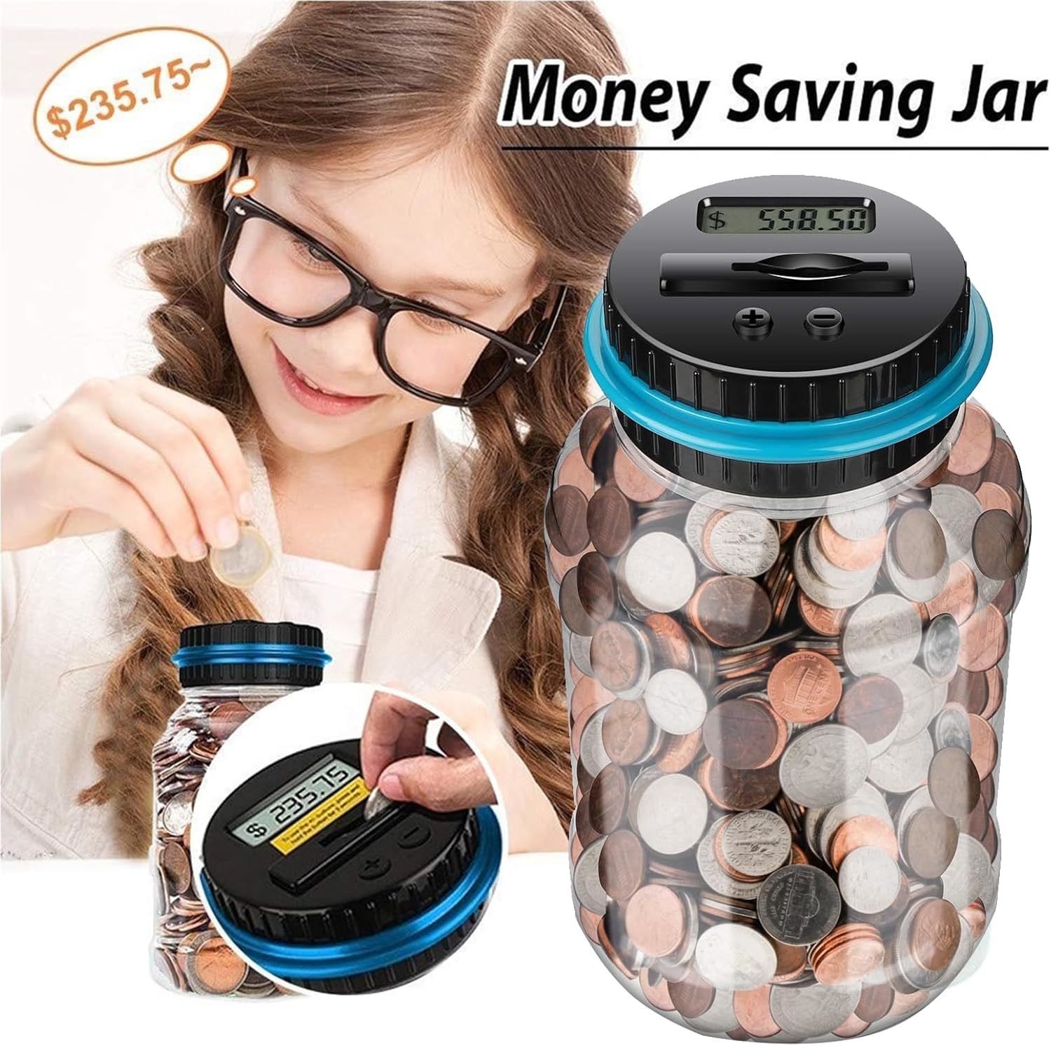 Digital Coin Counting Bank