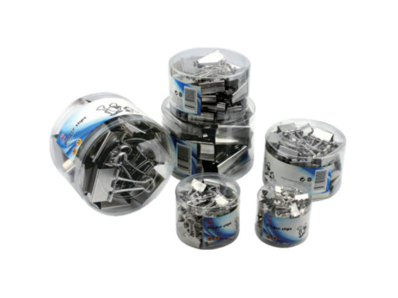 Silver Binder Clip In PET Tube