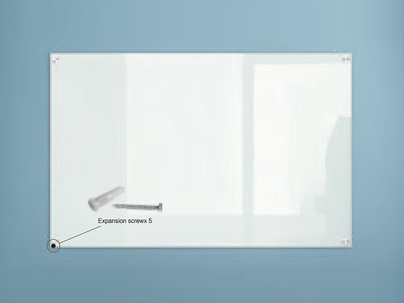 MAGNETIC GLASS WHITEBOARD