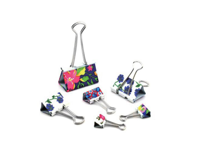 Binder Clips-Flower Printed