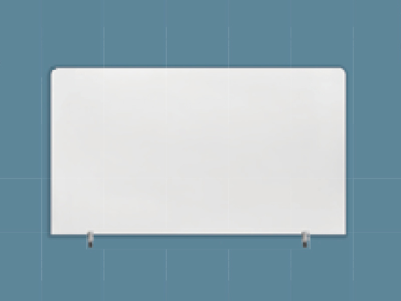 MAGNETIC FROSTED SCREEN GLASS WHITEBOARD