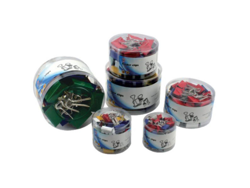 Basic Color Binder Clip In PET Tube